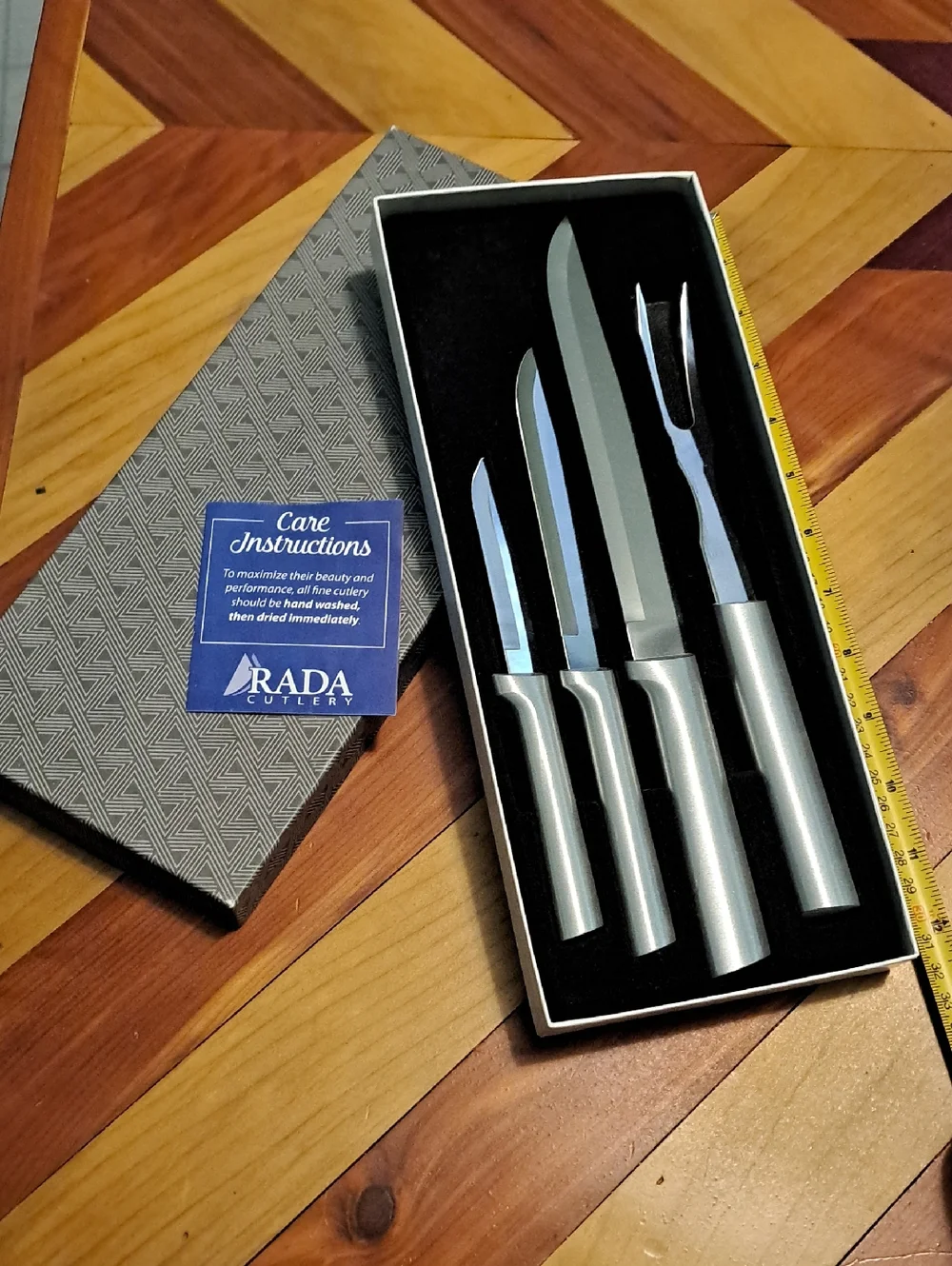 Rada Cutlery 4-Piece Stainless Steel Carving Set - Silver